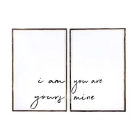 I Am Yours You Are Mine (24x36) Wooden Sign