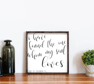 I Have Found The One (13x13) Wooden Sign - William Rae Designs