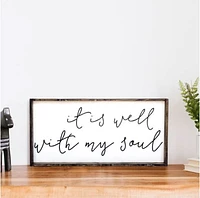 It Is Well With My Soul (12x24) Wooden Sign - William Rae Designs