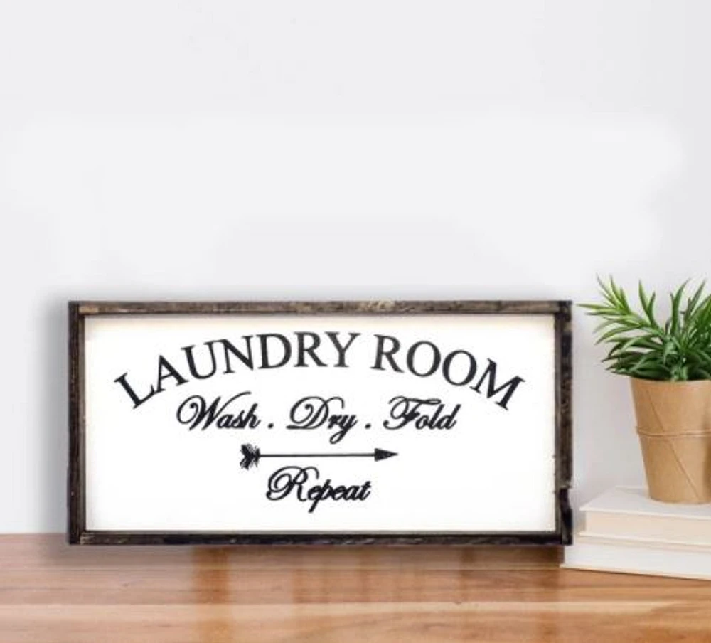 Laundry Room (9x17) Wooden Sign - William Rae Designs