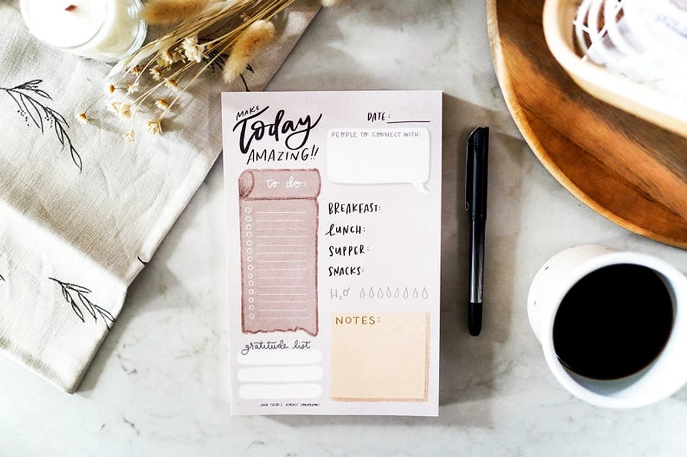 Make Today Amazing Notepad - Clara Cecilia Designs