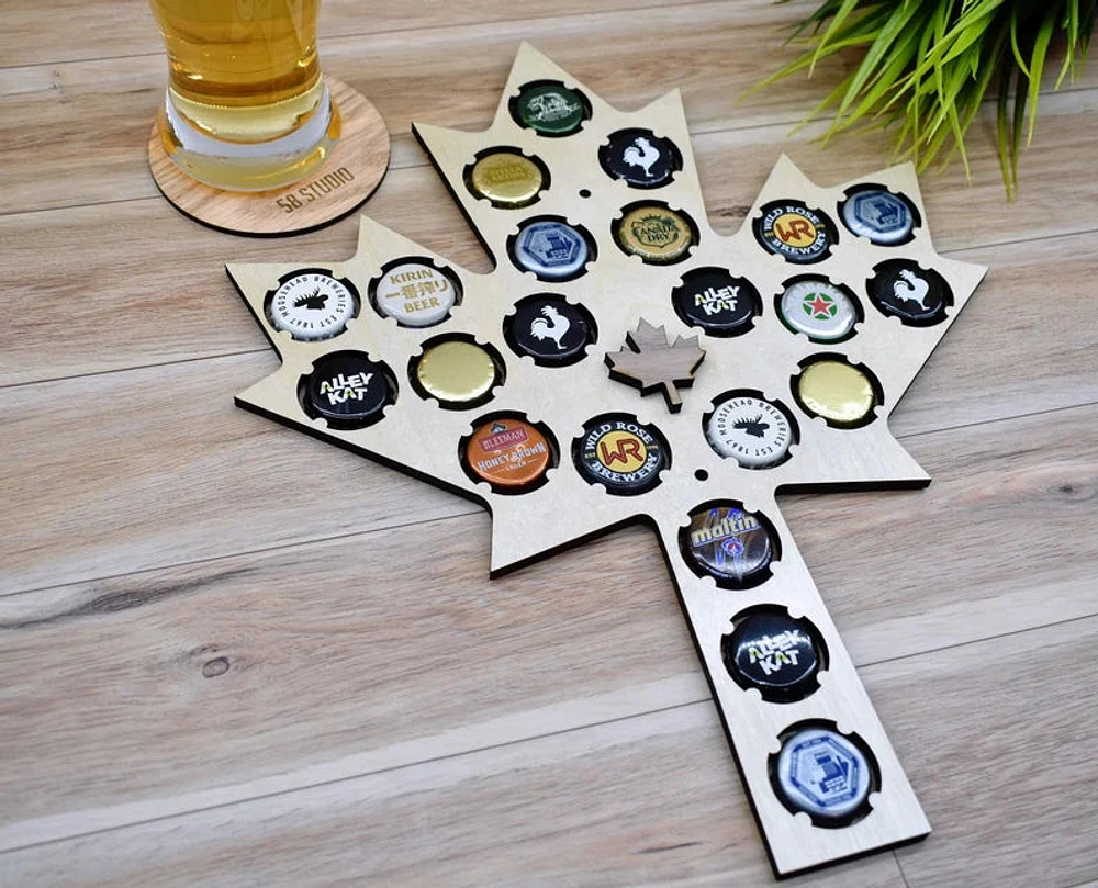 Maple Leaf / Beer Cap Holder - 58 Studio