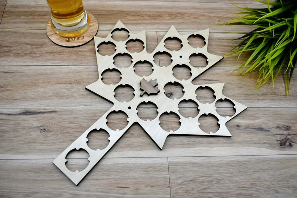 Maple Leaf / Beer Cap Holder - 58 Studio