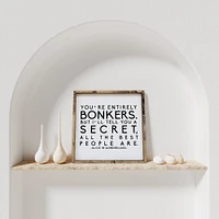 Alice In Wonderland (13x13) Wooden Sign - William Rae Designs