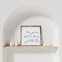 Love Grows Best In Houses Just Like This (13x13) Wooden Sign - William Rae Designs