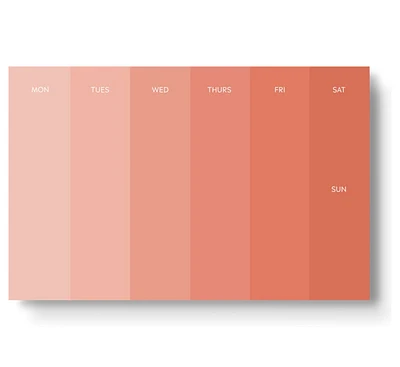 Paint Chip / Weekly Planner  - Elyse Breanne Design