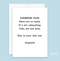 Parenting Hack Card - Prairie Chick Prints