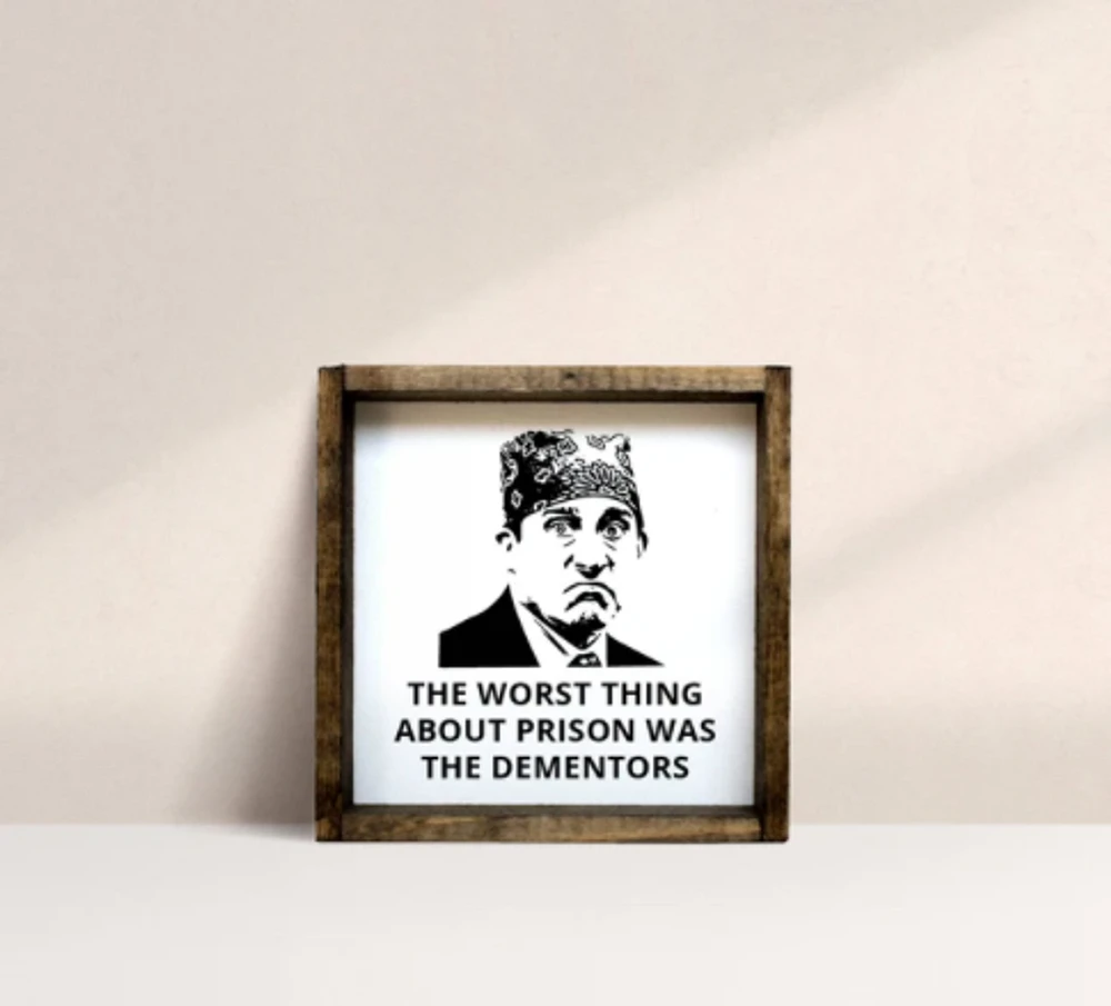 Prison Mike (7x7) Wooden Sign - William Rae Designs