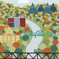 Edmonton River Valley Print - Snow Alligator