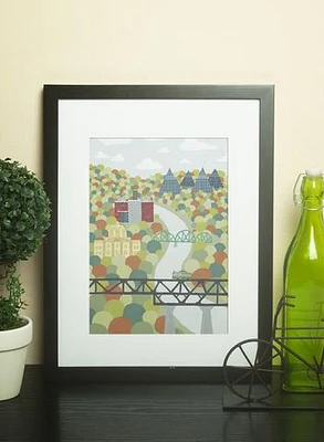 Edmonton River Valley Print - Snow Alligator