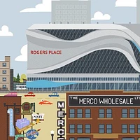 Edmonton Rogers Place Print - Snow Alligator