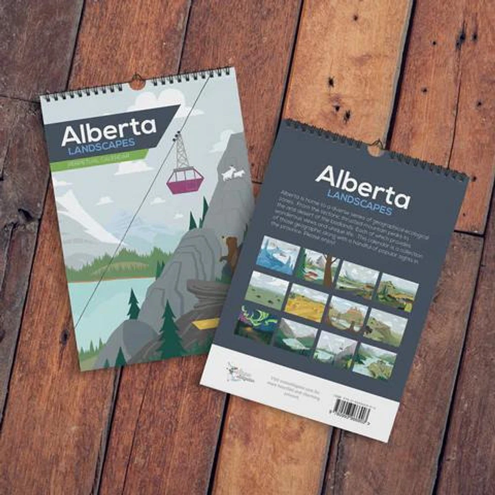Alberta Perpetual Calendar - Snow Alligator
