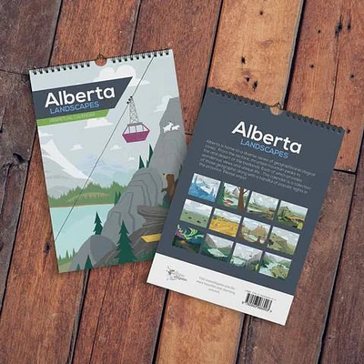 Alberta Perpetual Calendar - Snow Alligator