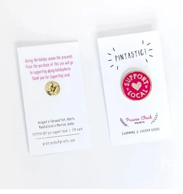 Support Local Pin - Prairie Chick Prints
