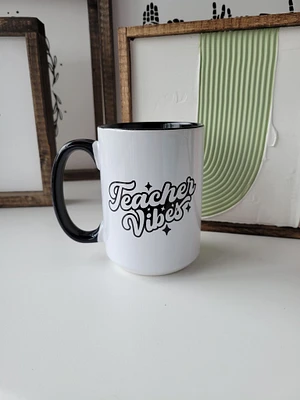 Teacher Vibes / 15oz Mug - All Decked Out