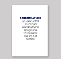 Thanks To Google Card - What She Said Creatives