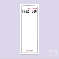 Things I Don't Wanna Do Notepad - Prairie Chick Prints