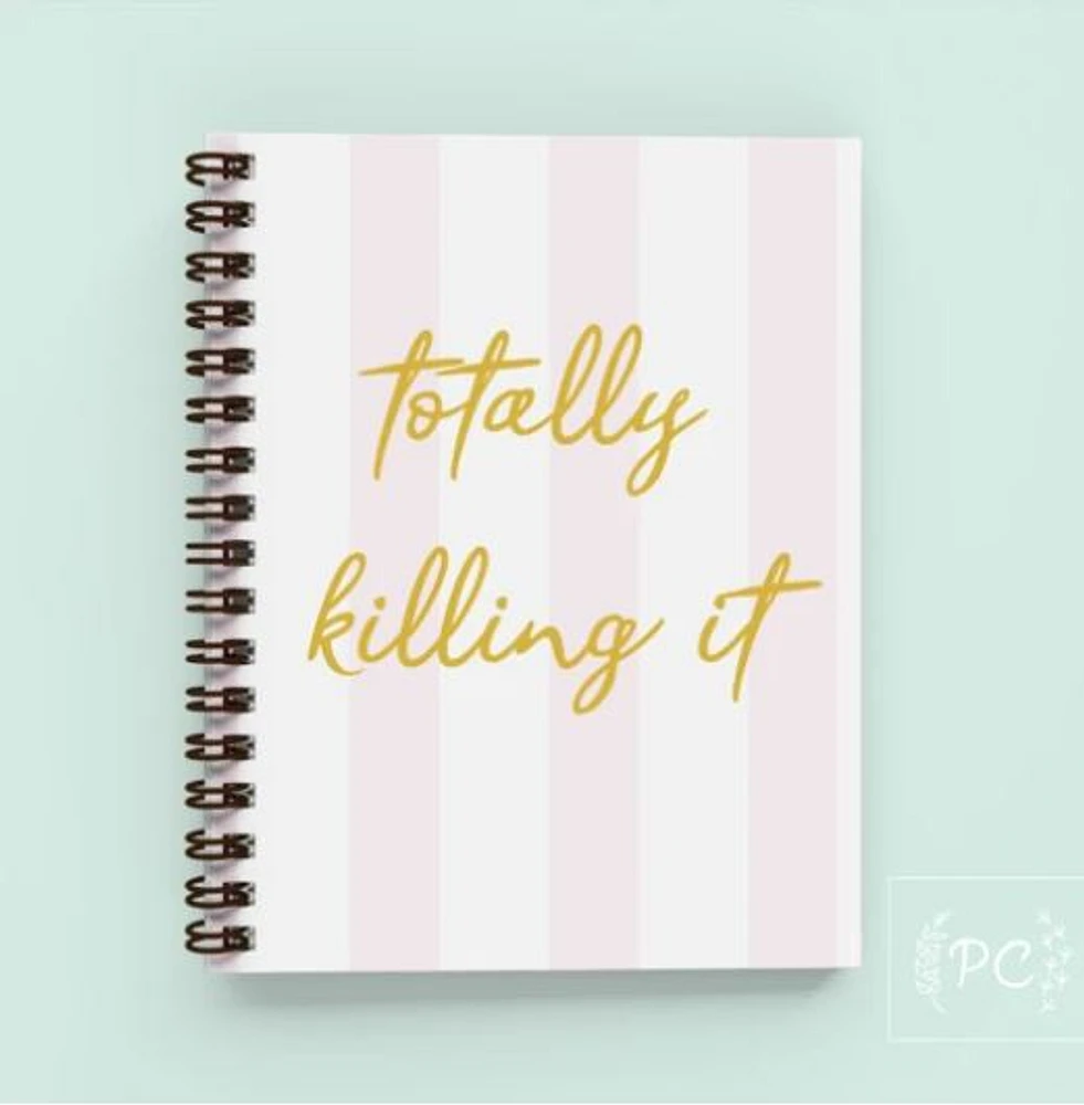 Totally Killing It Notebook - Prairie Chick Prints