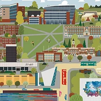 University of Alberta Print - Snow Alligator
