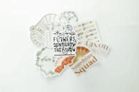 Flowers Don't Grow They Show / Sticker - Keepsakes by TMK
