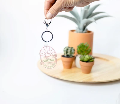 Greetings From Alberta / Keychain - Keepsakes by TMK