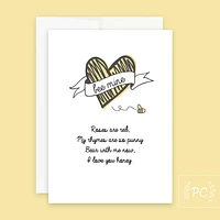 Be Mine Card- Prairie Chick Prints