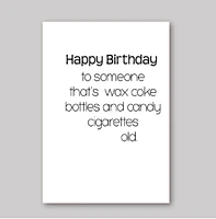 Wax Coke Bottles Old Card - What She Said Creatives