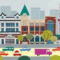 Edmonton Whyte Ave Print - Snow Alligator