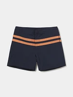 Button Front Trunk Navy-Copper