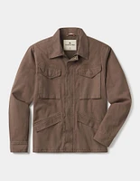 James Canvas Military Jacket Taupe