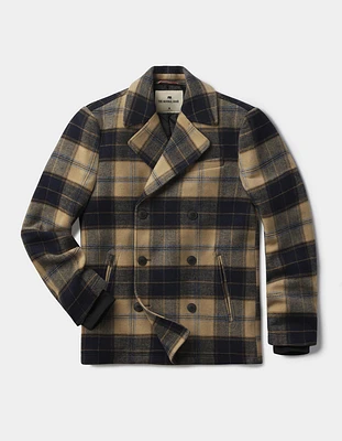 Lan Jacket Navy Windowpane Plaid