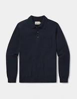 Robles Knit Long Sleeve Polo Navy