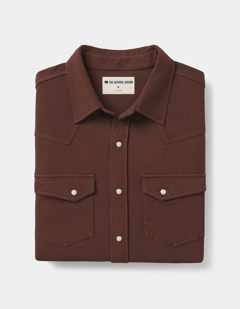 Tentoma Western Shirt Chestnut