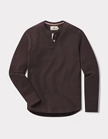 Puremeso Two Button Henley Java