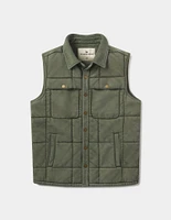 Jackie Premium Fleece Lodge Vest Laurel Green