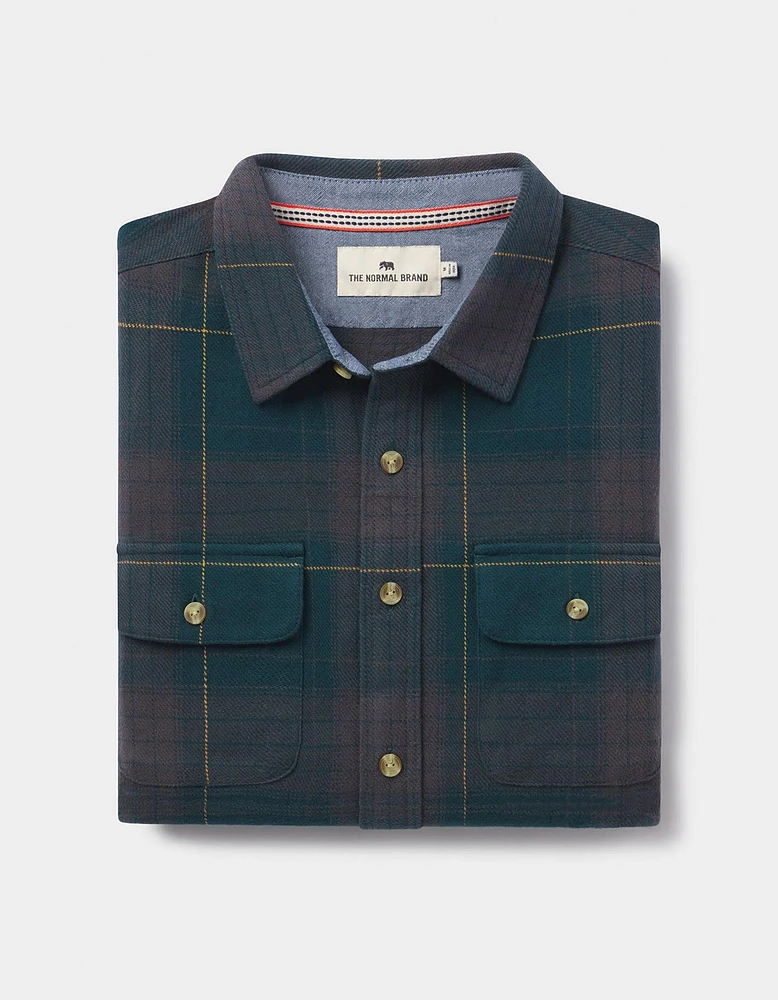 Mountain Overshirt Dark Glacier Plaid