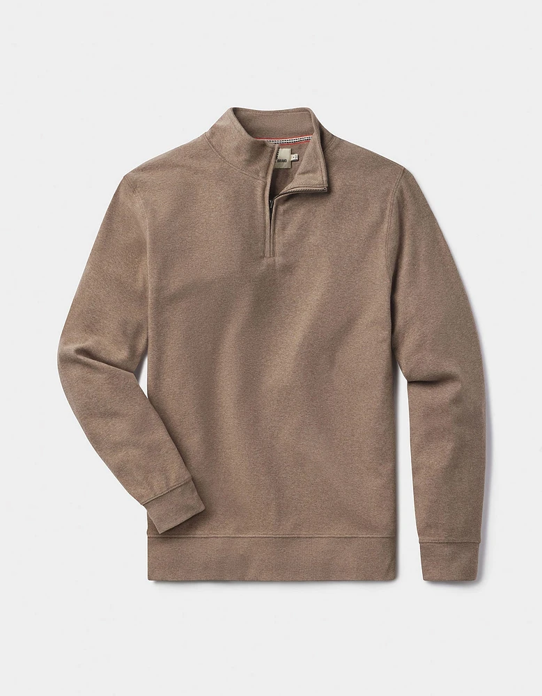 Puremeso Weekend Quarter Zip Taupe