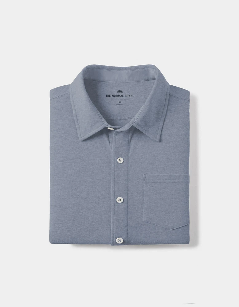 Active Puremeso Button Down Shirt Blue