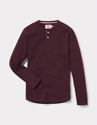 Puremeso Two Button Henley Wine