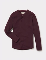 Puremeso Two Button Henley Wine