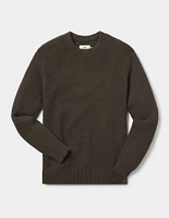 Moss Stitch Crew Oakmoss