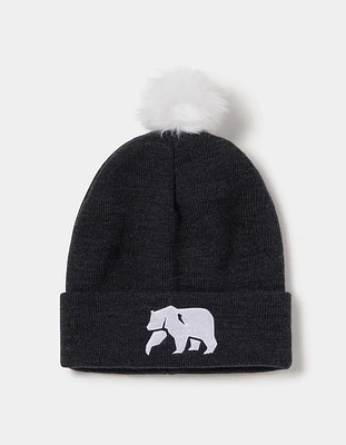 Pom Beanie in Charcoal