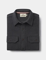 Heavyweight Chamois Overshirt Heathered Charcoal