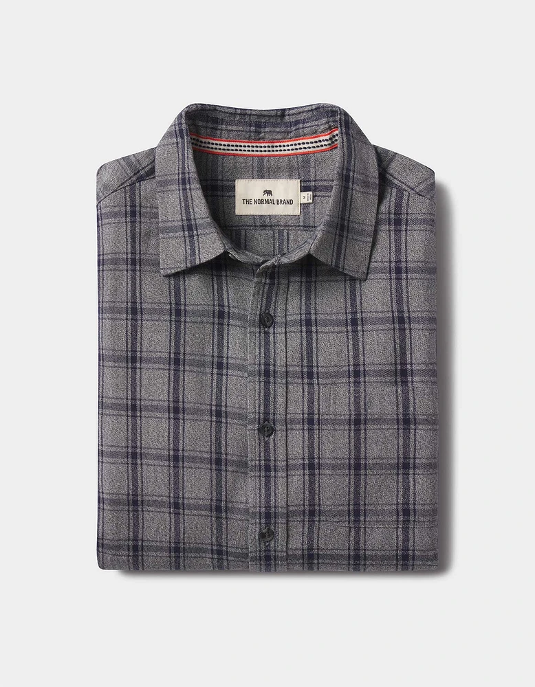 Nikko Button Up Shirt Ink Plaid