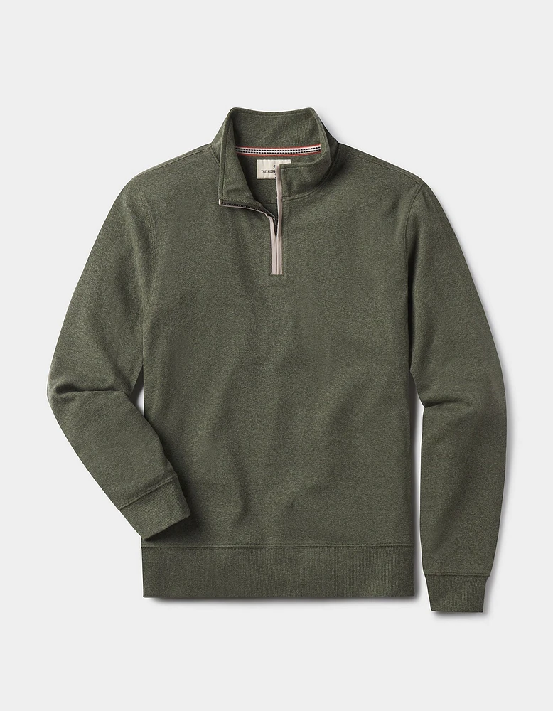 Puremeso Weekend Quarter Zip Oakmoss