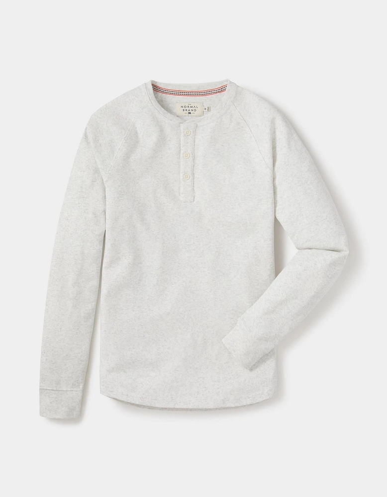 Puremeso Raglan Henley Stone