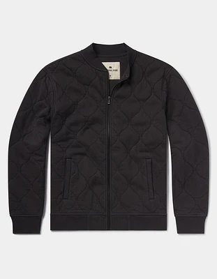 Quilted Knit Bomber Phantom