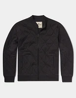 Quilted Knit Bomber Phantom