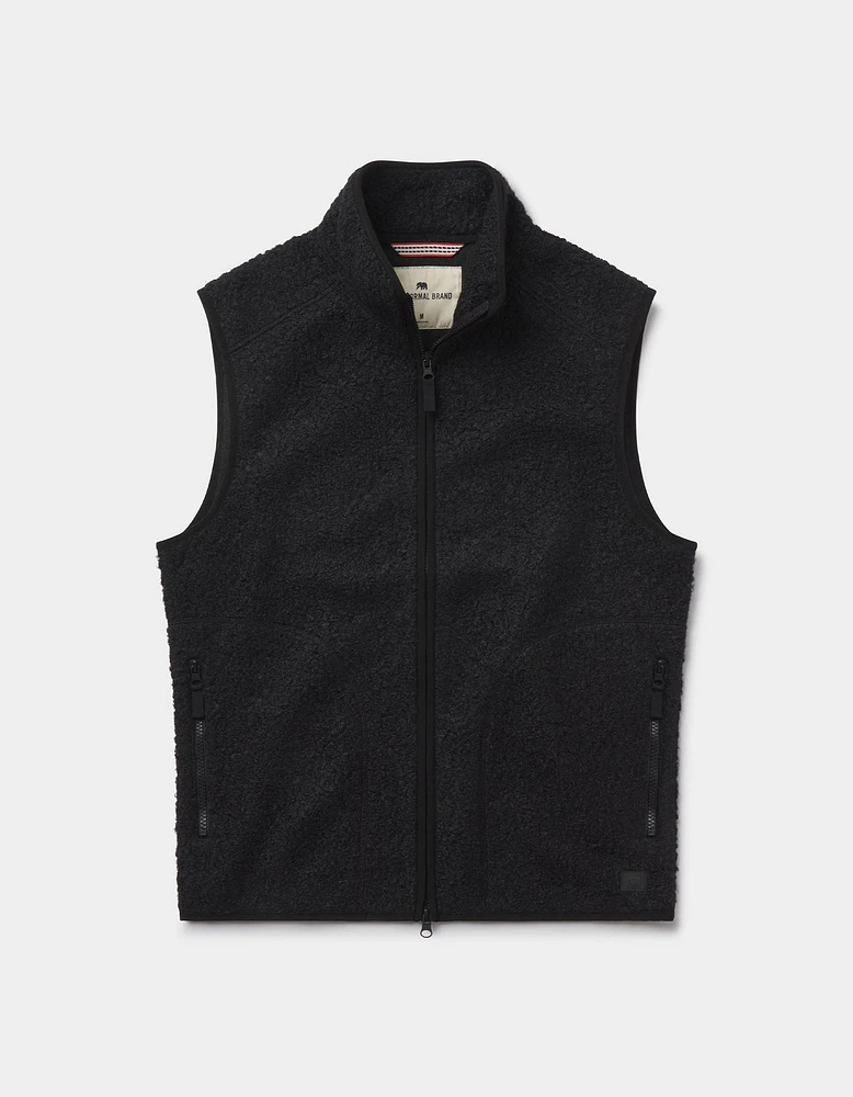 Highland Fleece Vest Black