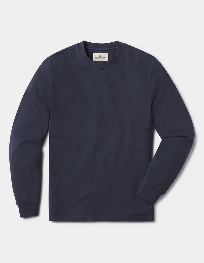 Lennox Jersey Long Sleeve Tee Navy